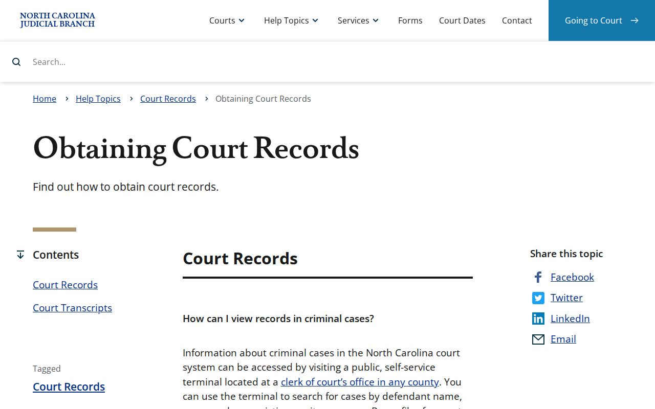 Rockingham County court records obtaining records information page