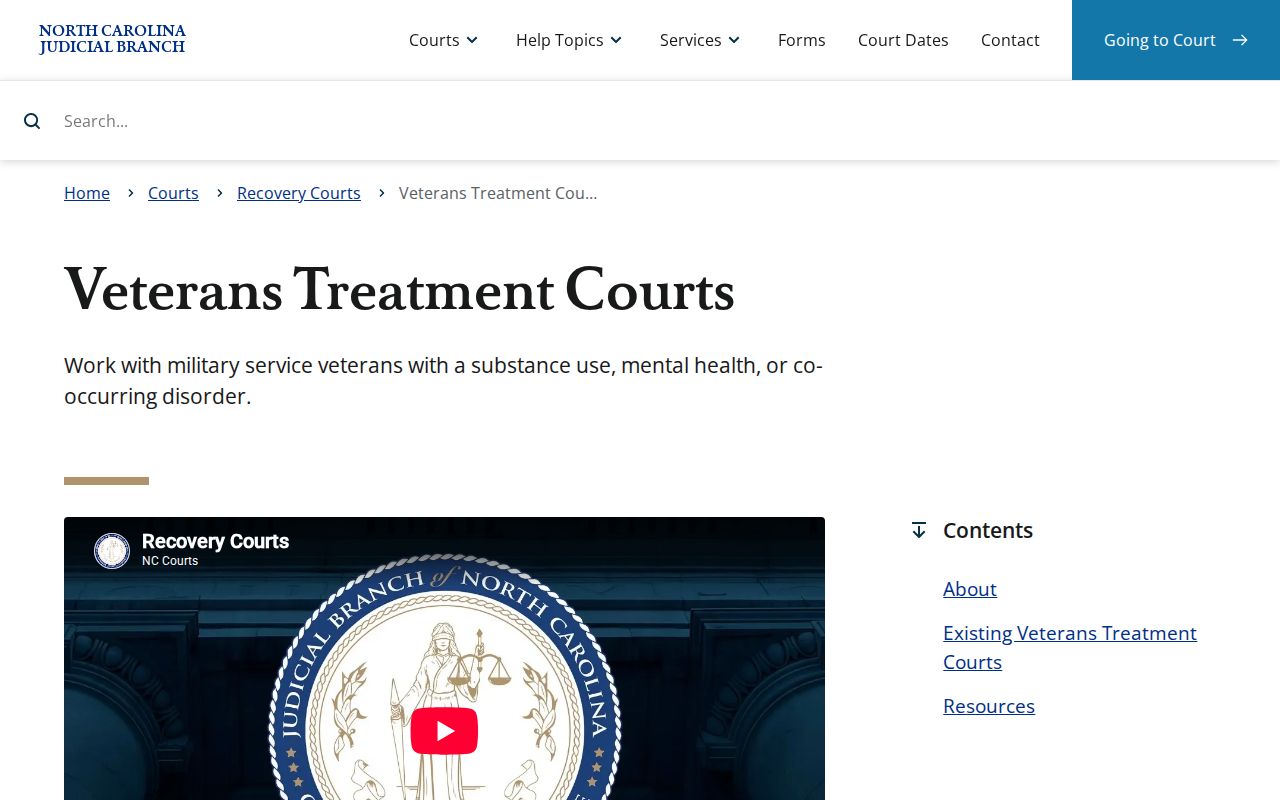 Rockingham criminal docket Veterans Treatment Court source