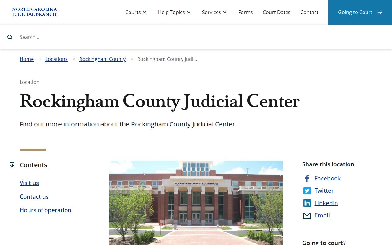 Rockingham County court docket Judicial Center records access